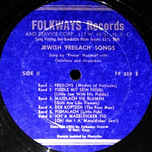 פרינס נזארוף - שירי פריילך יהודיים (1954)