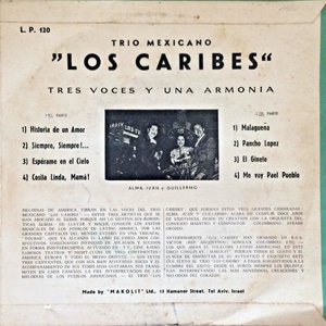 טריו לוס קאריבס - מוסיקה ושירים ממקסיקו (1960)