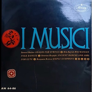 I Musici – מוסיקה של ברבר, ברטוק, באיטן ורספיגי (1962)